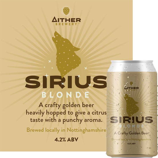 Sirius Blonde beer artwork