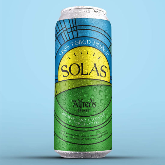 Solas Lager beer artwork