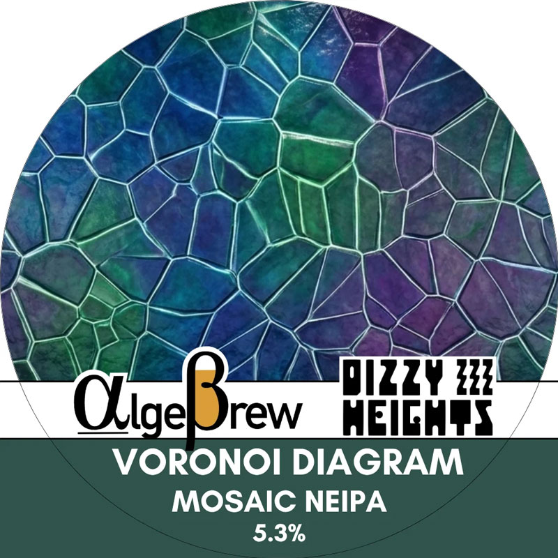 Voronoi Diagram beer artwork