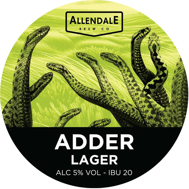 Adder Pilsner beer artwork