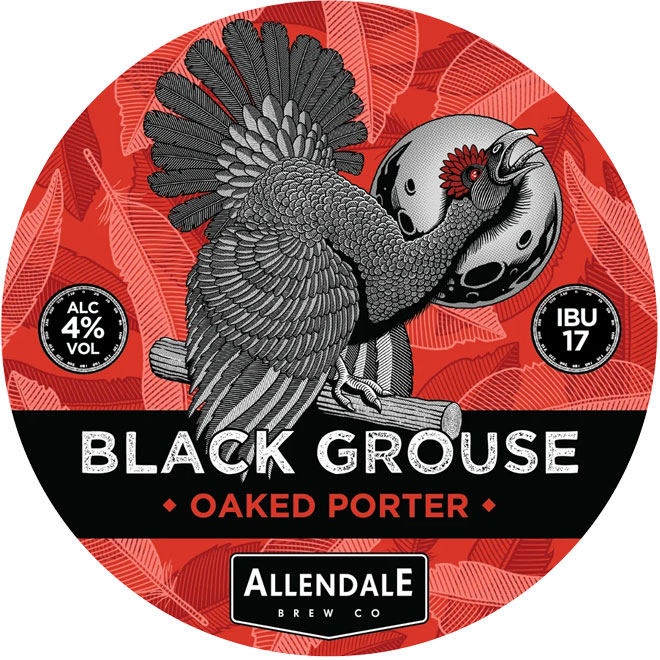 Black Grouse beer artwork