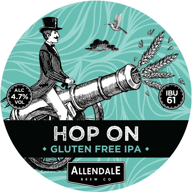 Hop On beer artwork