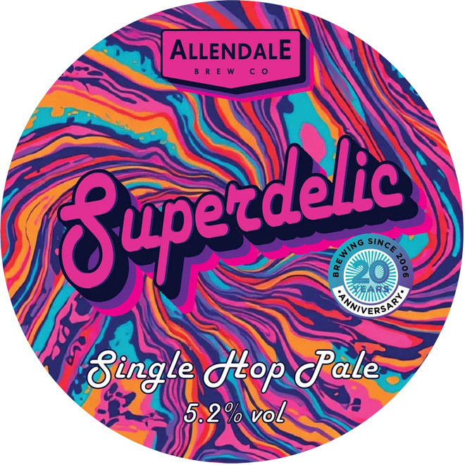 Superdelic beer artwork