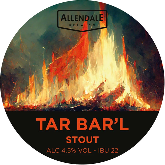 Tar Bar'l beer artwork