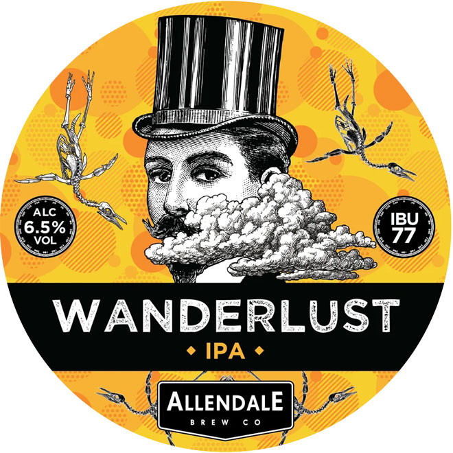 Wanderlust beer artwork
