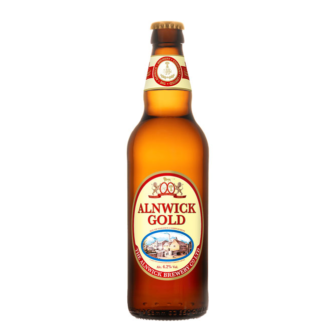 Alnwick Gold beer artwork