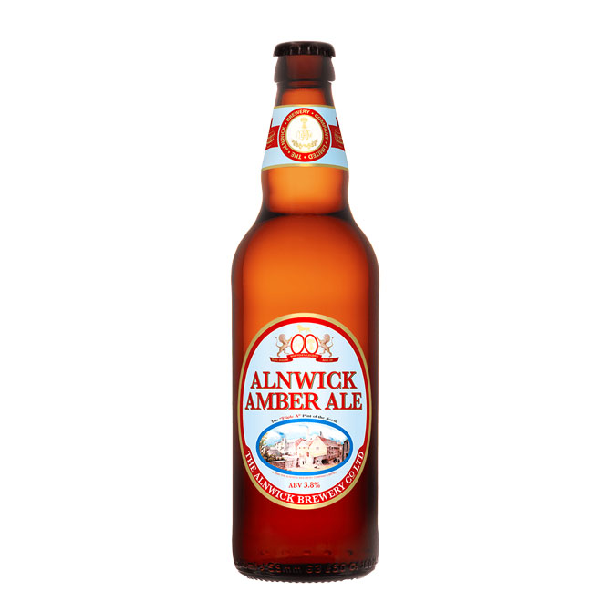 Alnwick Amber beer artwork