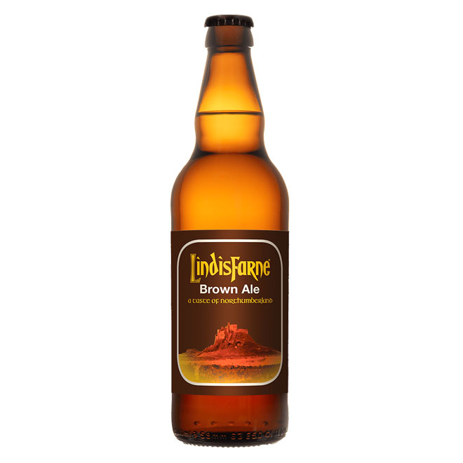 Lindisfarne Brown Ale beer artwork