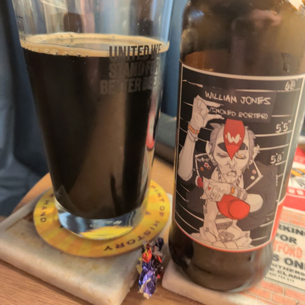 William Jones Smoked Porter beer artwork