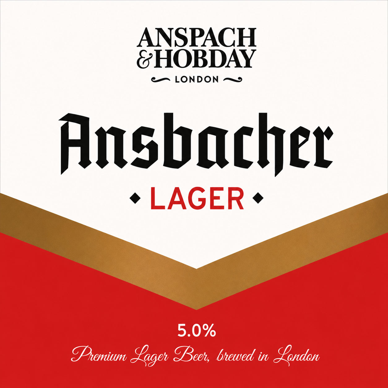 Ansbacher Lager beer artwork