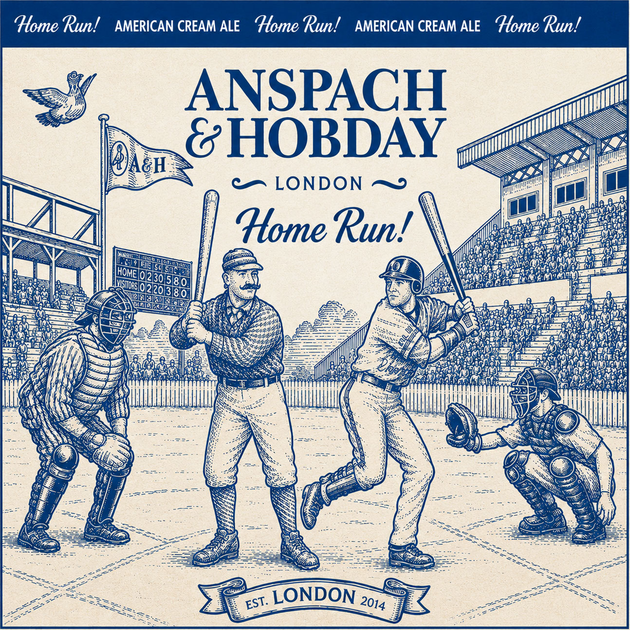 Home Run! beer artwork