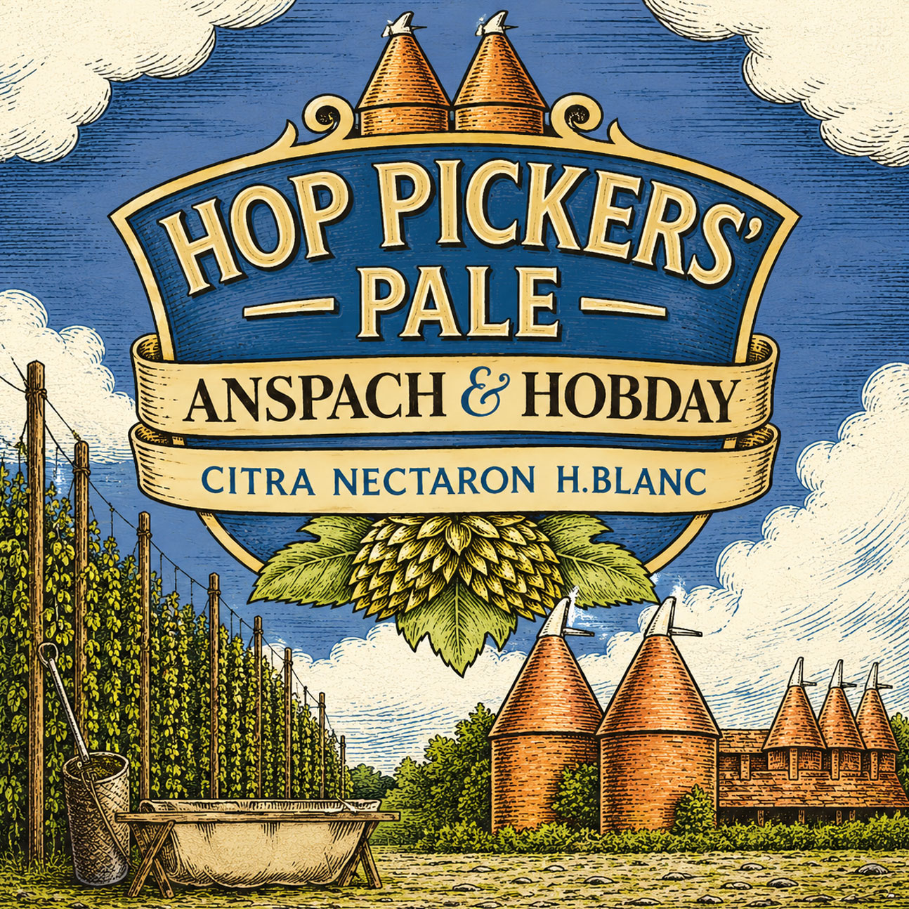 Hop Pickers beer artwork