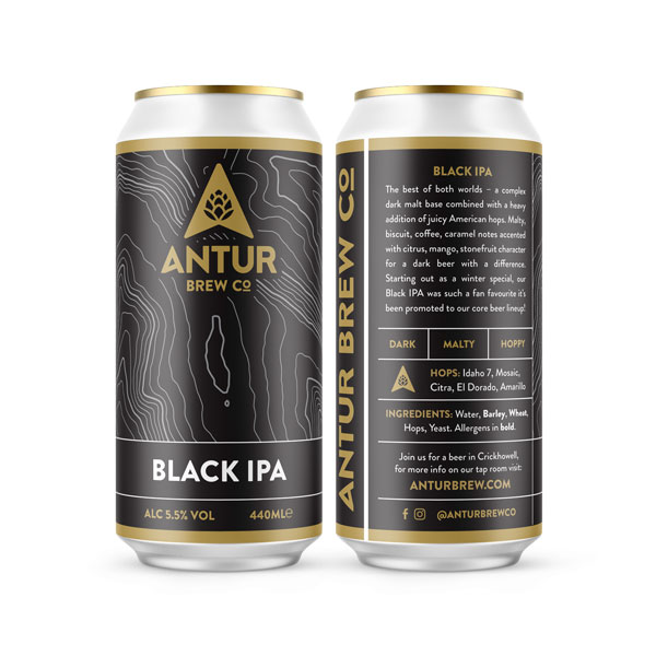 Black IPA beer artwork