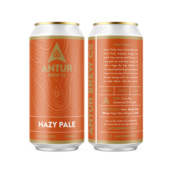 Hazy Pale beer artwork