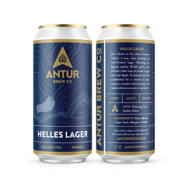 Helles Lager beer artwork