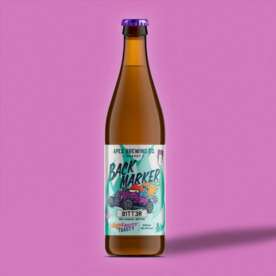 Backmarker beer artwork