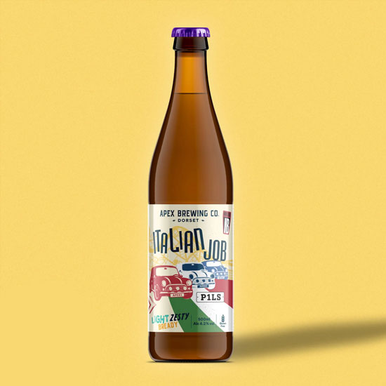 Italian Job beer artwork