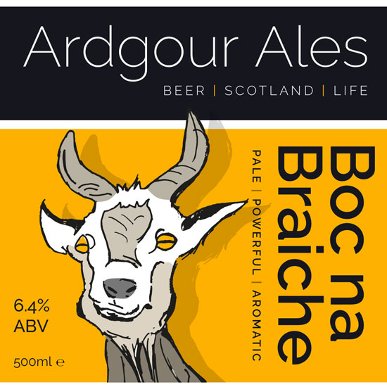 Boc na Braiche beer artwork
