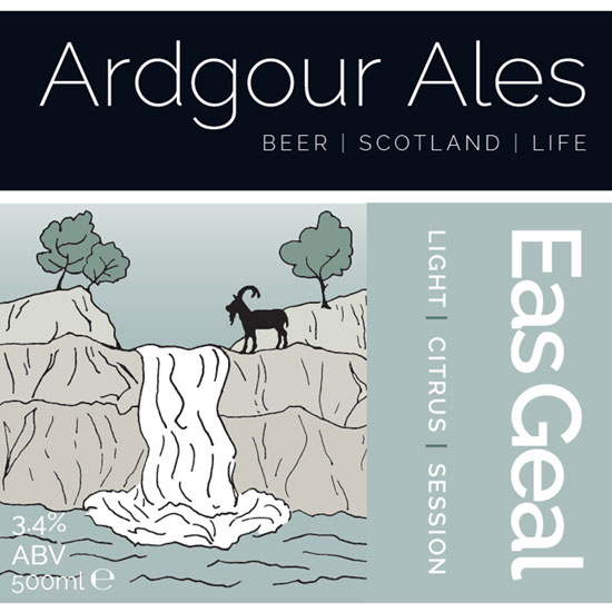 Eas Geal beer artwork