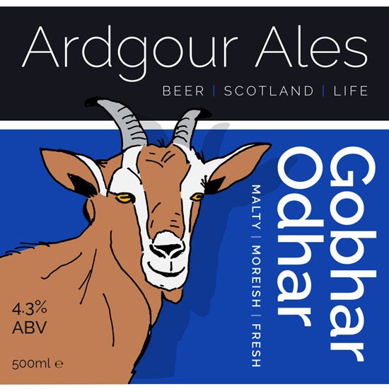 Gobhar Odhar beer artwork