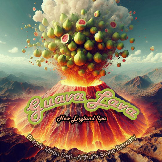 Guava Lava beer artwork