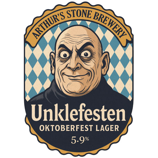 Unklefesten beer artwork