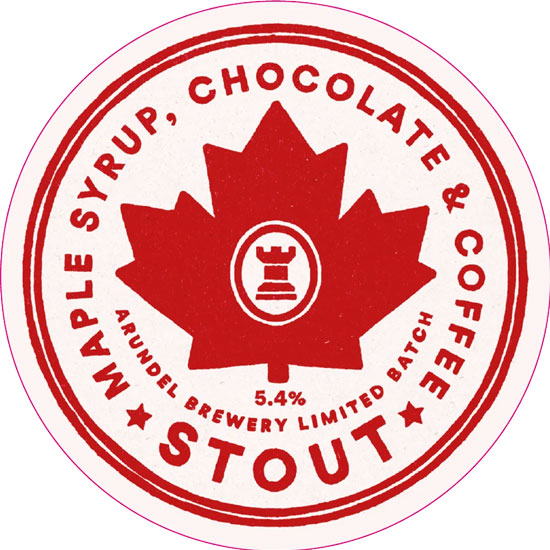 Artwork for Maple, Chocolate & Coffee Stout by Arundel Brewery