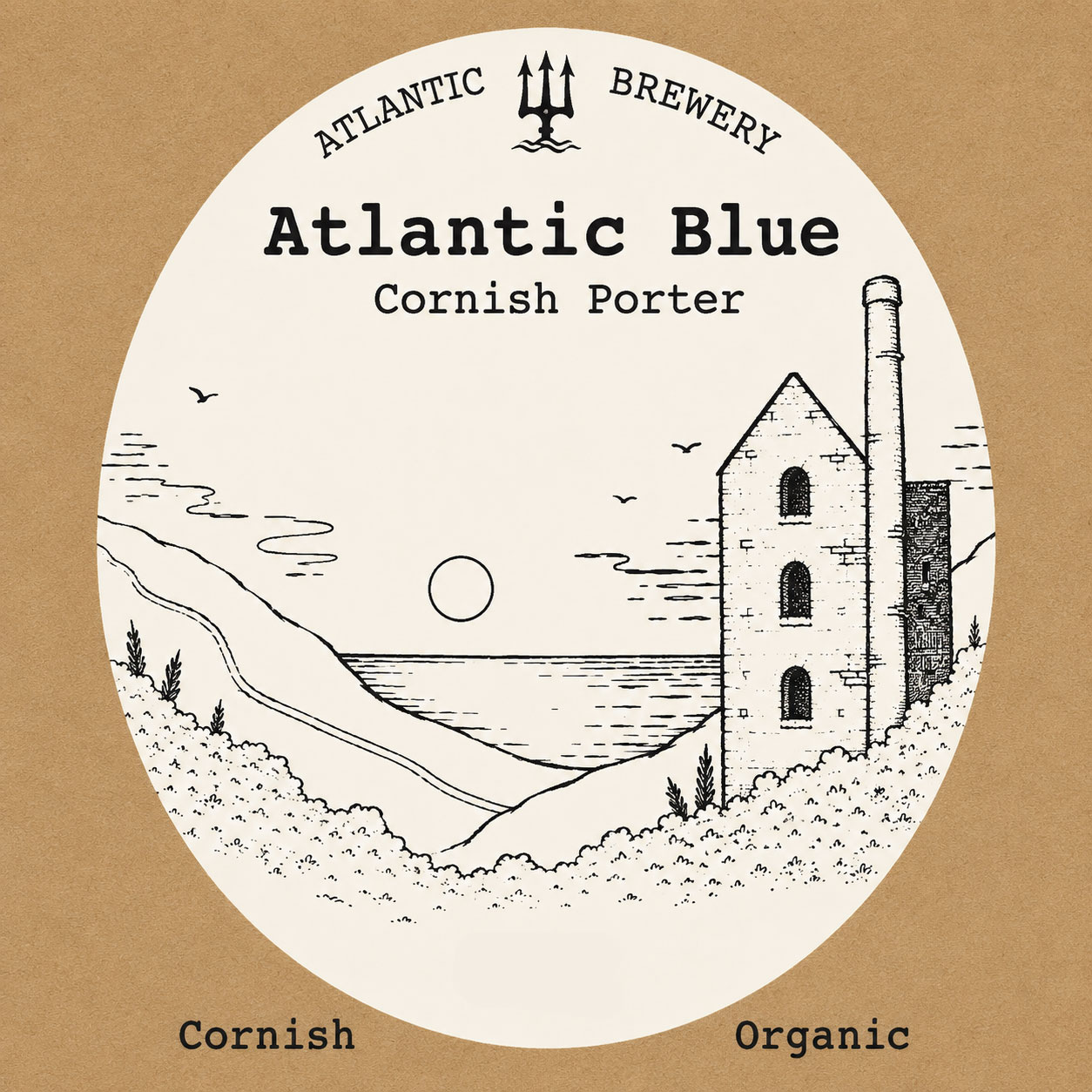 Atlantic Blue beer artwork