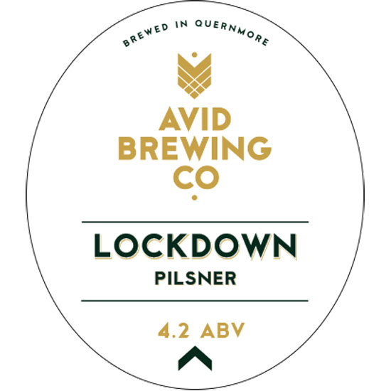 Lockdown Pilsner beer artwork