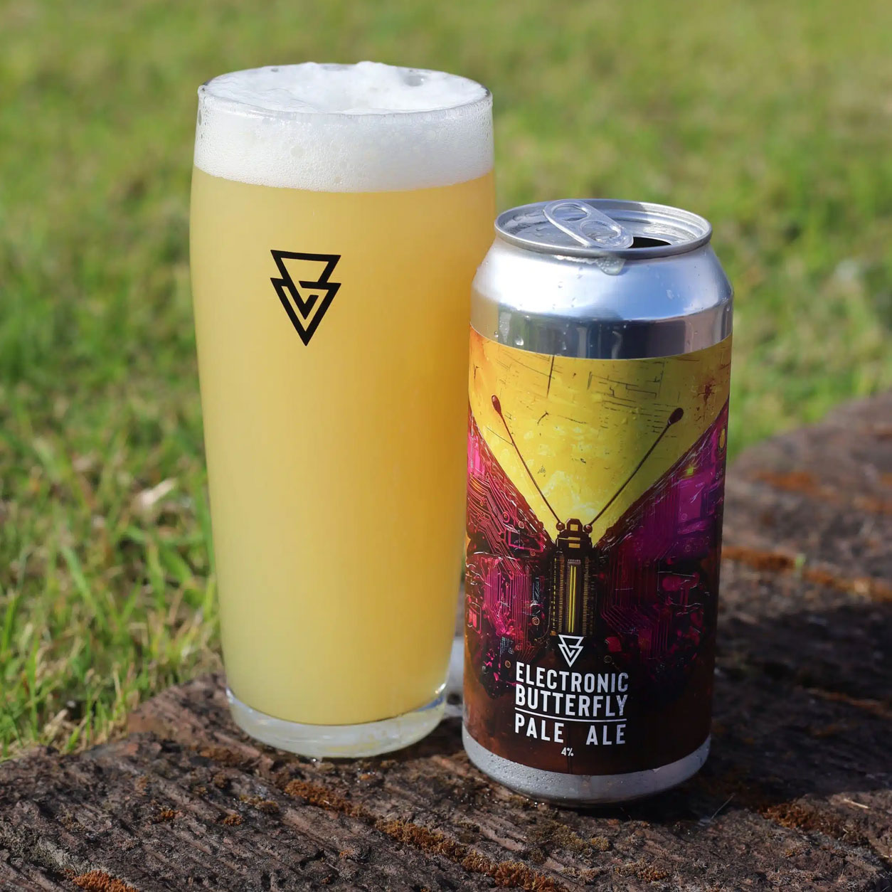 Electronic Butterfly beer artwork