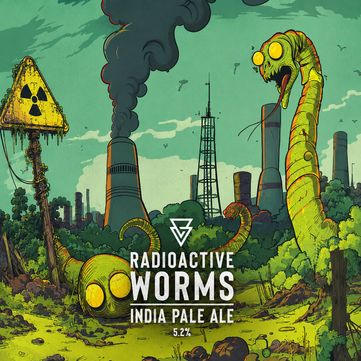 Radioactive Worms beer artwork