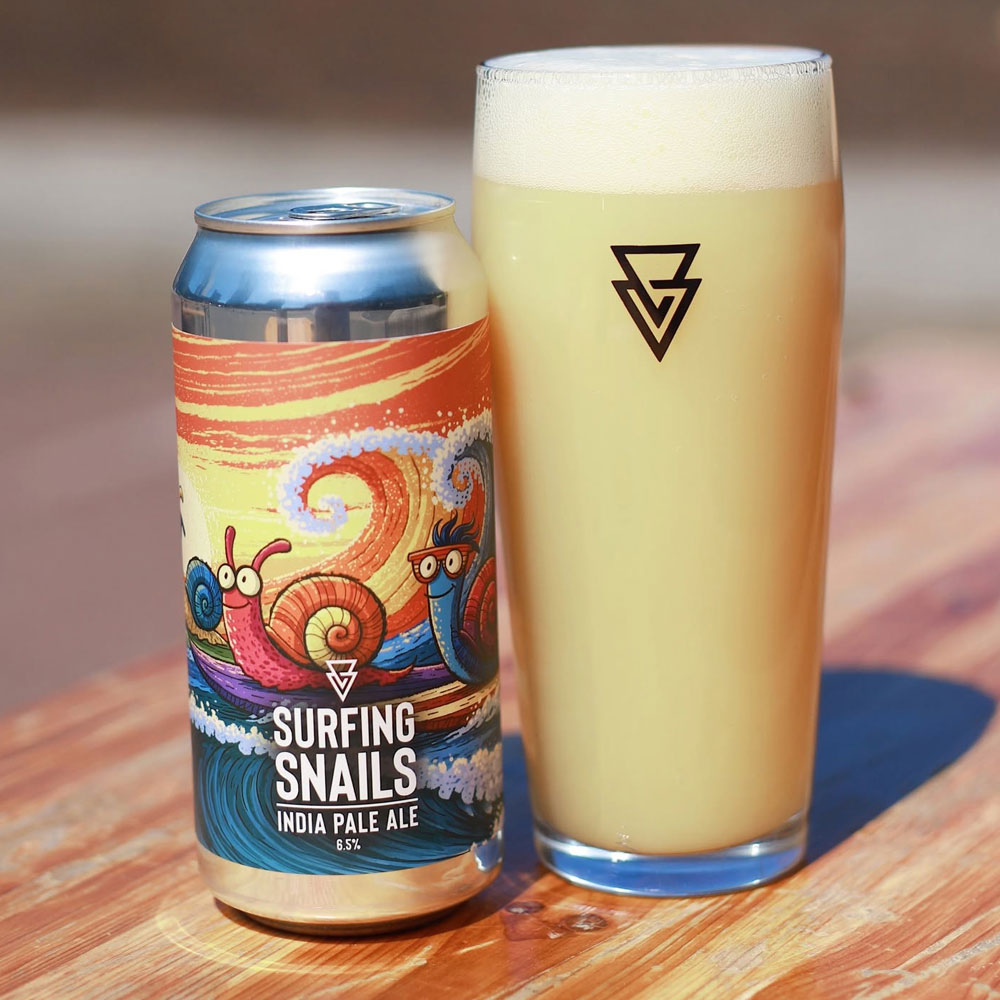 Surfing Snails beer artwork