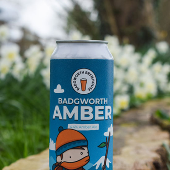 Badgworth Amber beer artwork
