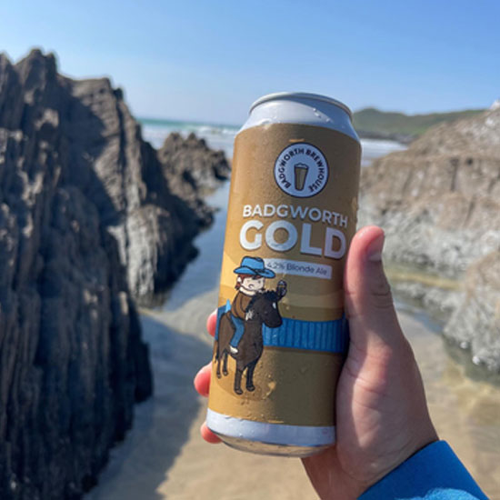Badgworth Gold beer artwork