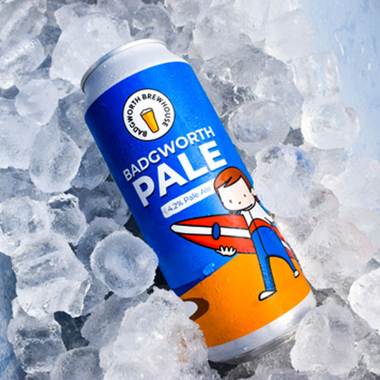 Badgworth Pale beer artwork