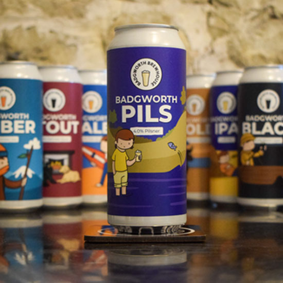 Badgworth PILS beer artwork