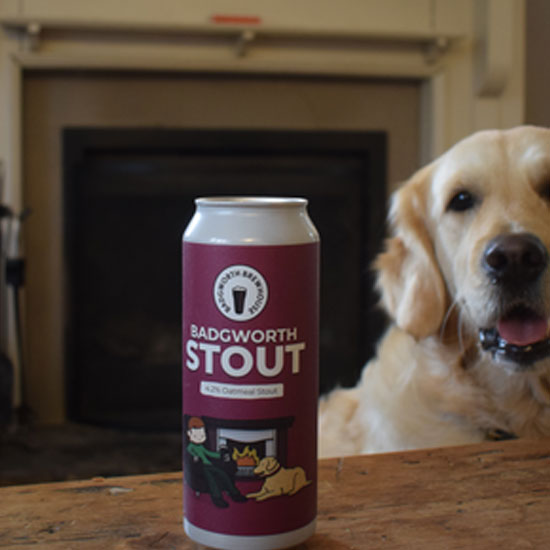 Badgworth Stout beer artwork