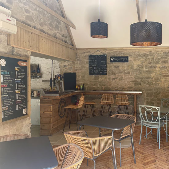 Badgworth Brewhouse Tap Room taproom