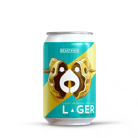 Beartown Lager beer artwork