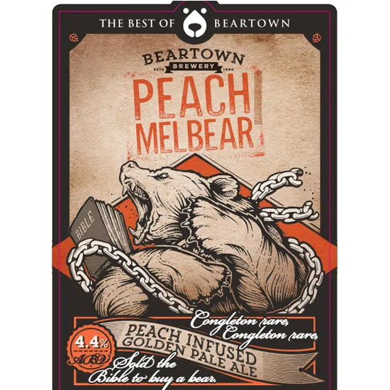Peach Melbear beer artwork