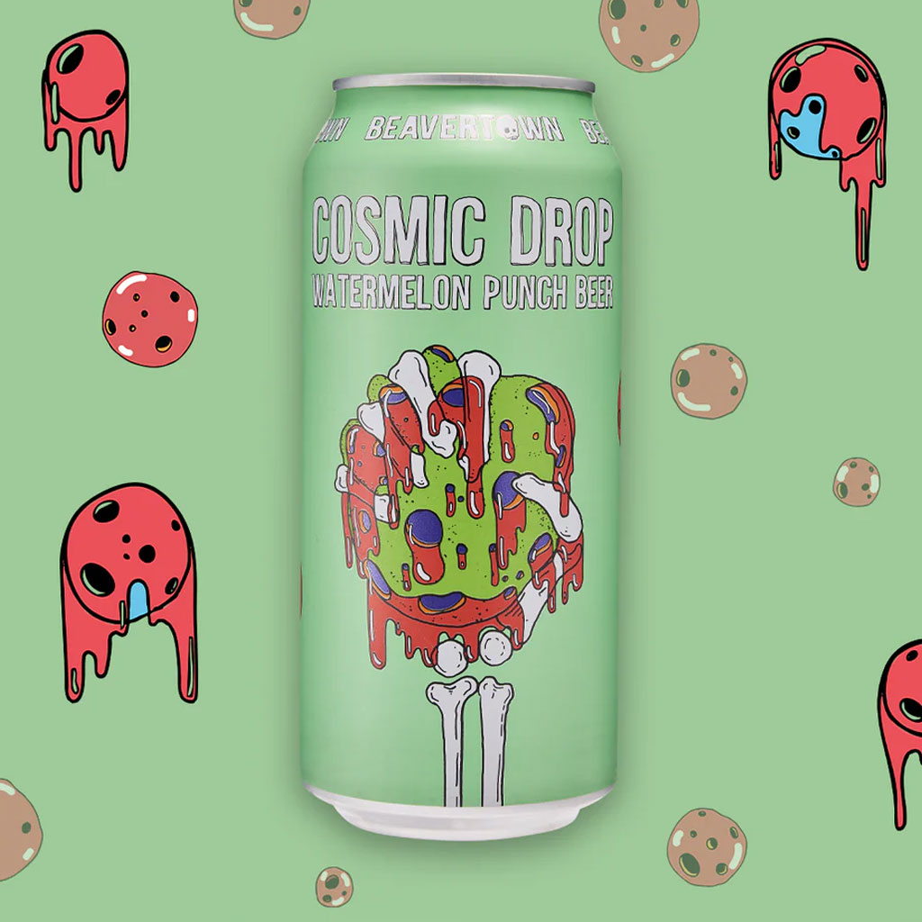 Cosmic Drop Watermelon Punch beer artwork