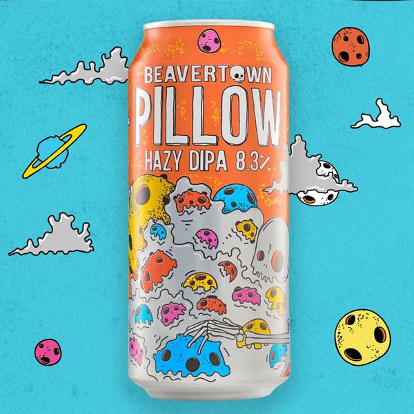 Pillow beer artwork