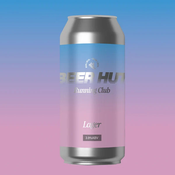 Run Club Lager beer artwork