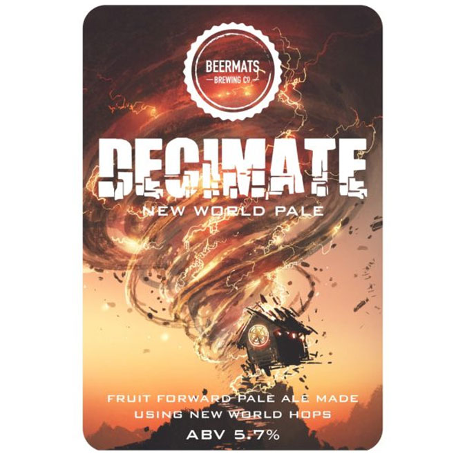 Decimate beer artwork
