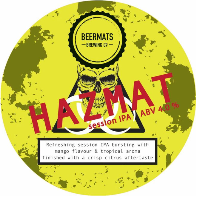 Hazmat beer artwork