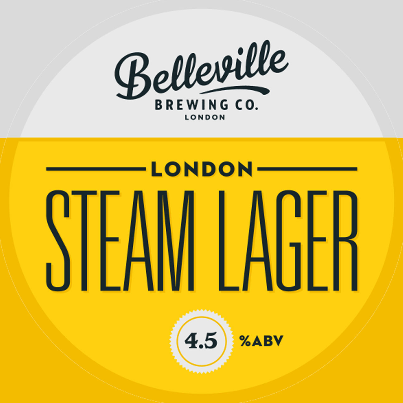 London Steam Lager beer artwork