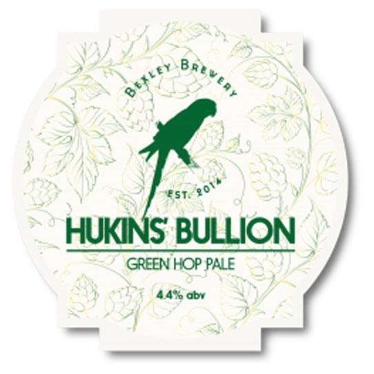 Hukins' Bullion beer artwork