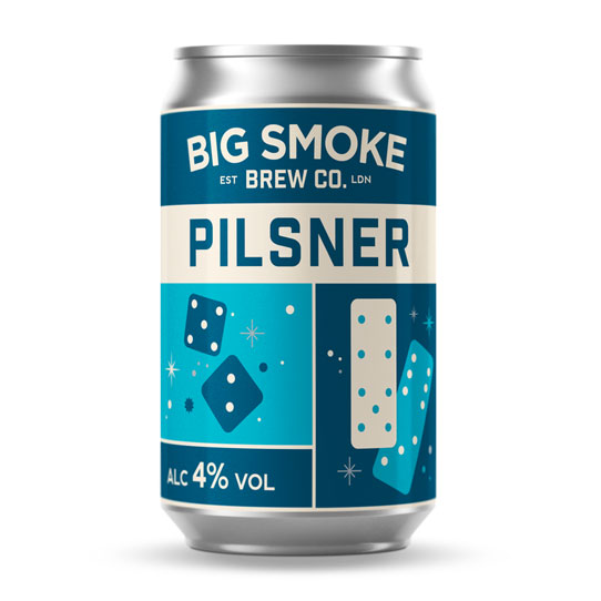 Big Smoke Pilsner beer artwork