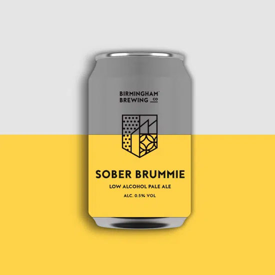 Sober Brummie beer artwork