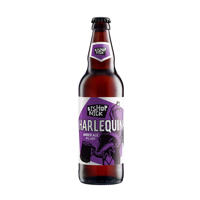 Harlequin beer artwork